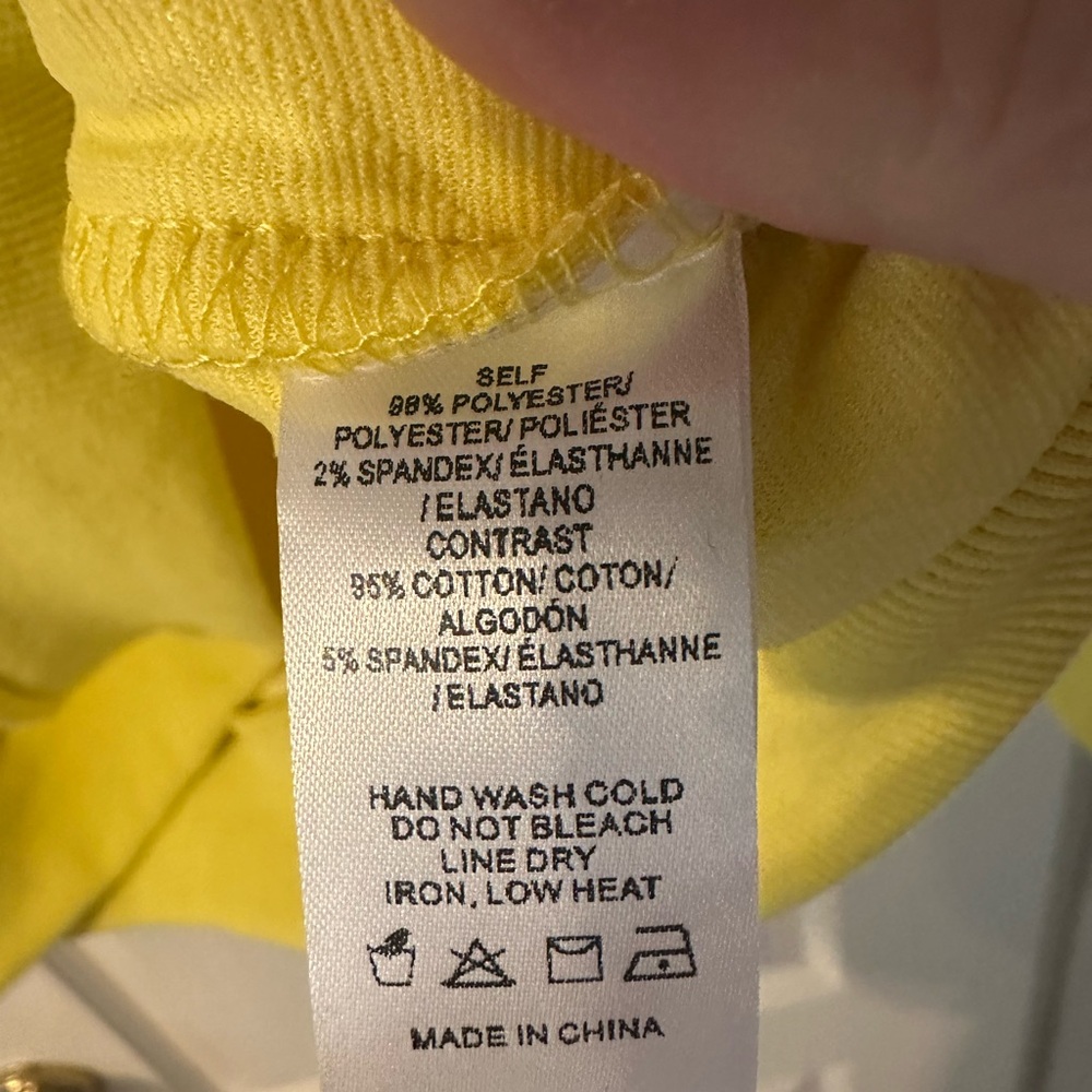 Anthropologie Yellow Quilted Pullover - Picture 5 of 5